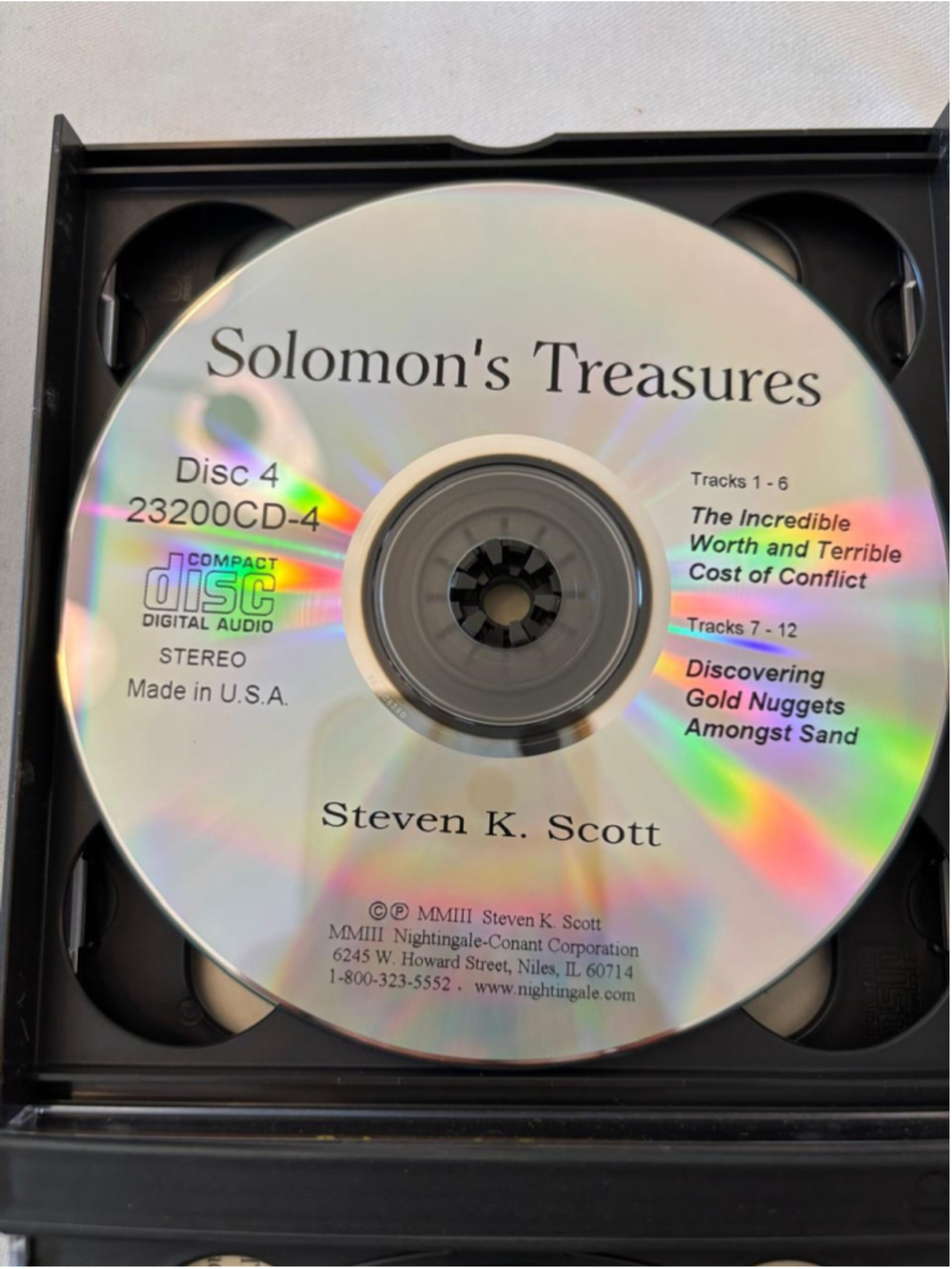 Nightingale-Conant Solomon's Treasures Steven K. Scott Audio CD Set #E107